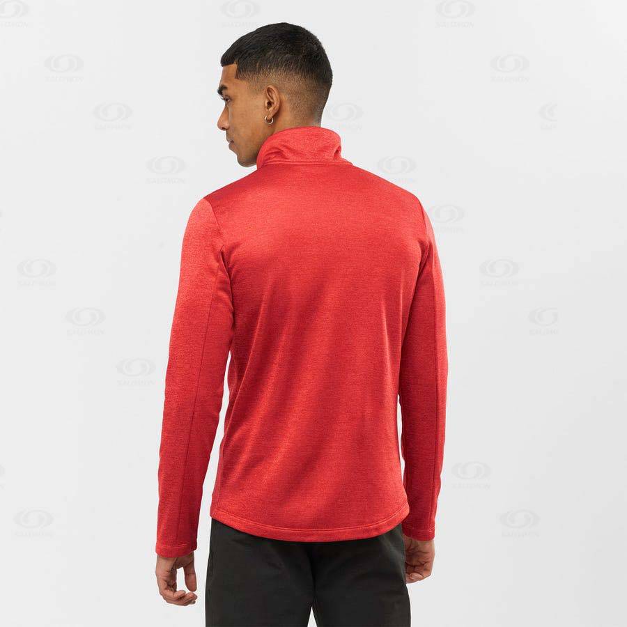 Salomon ESSENTIAL LIGHTWARM SEAMLESS Men's Hoodie Orange | AU-M1041