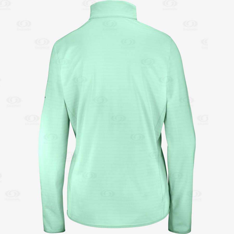 Salomon ESSENTIAL LIGHTWARM Women's Hoodie Green | AU-O1063