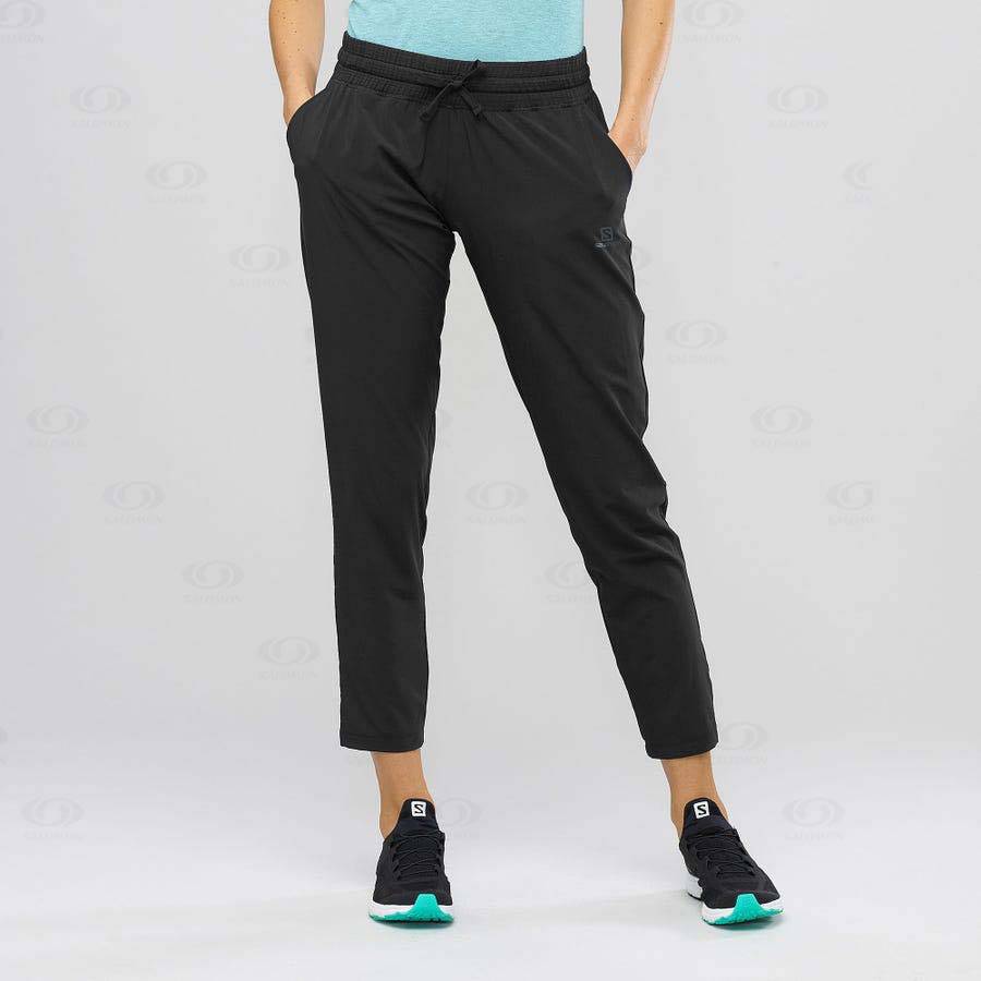 Salomon ESSENTIAL LIGHT Women's Pants Black | AU-N2149