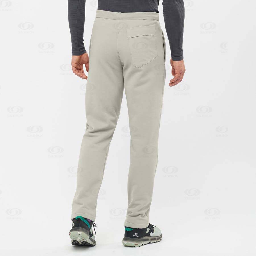 Salomon ESSENTIAL WARM FLEECE Men's Pants Beige | AU-S2220