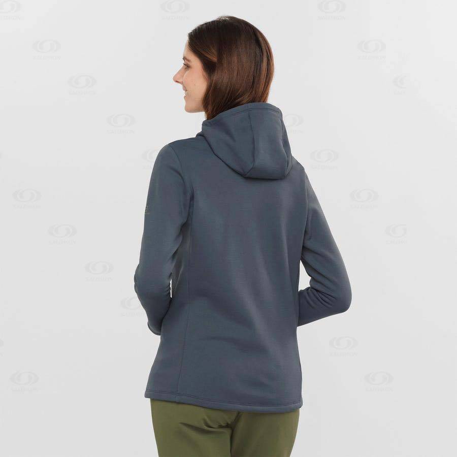 Salomon ESSENTIAL XWARM Women's Hoodie Black | AU-M2336