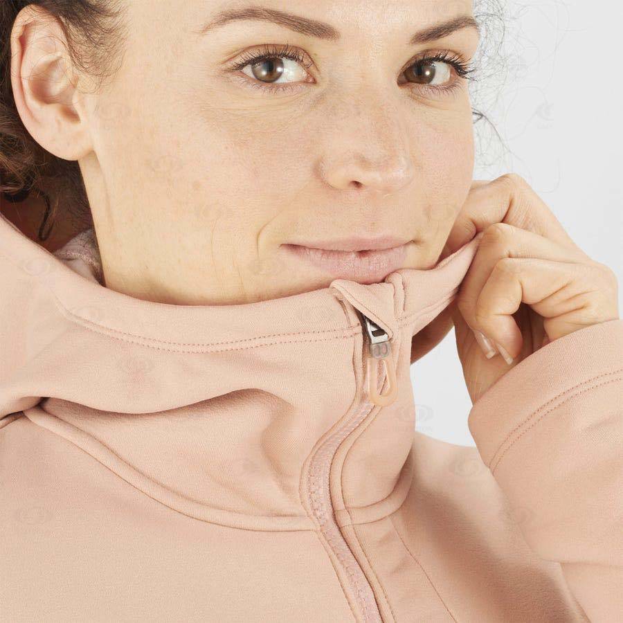 Salomon ESSENTIAL XWARM Women's Hoodie Pink | AU-N1610