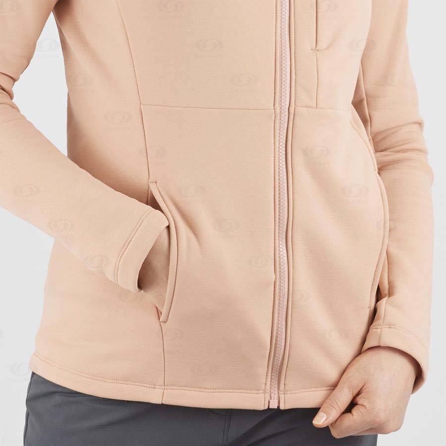 Salomon ESSENTIAL XWARM Women's Hoodie Pink | AU-N1610