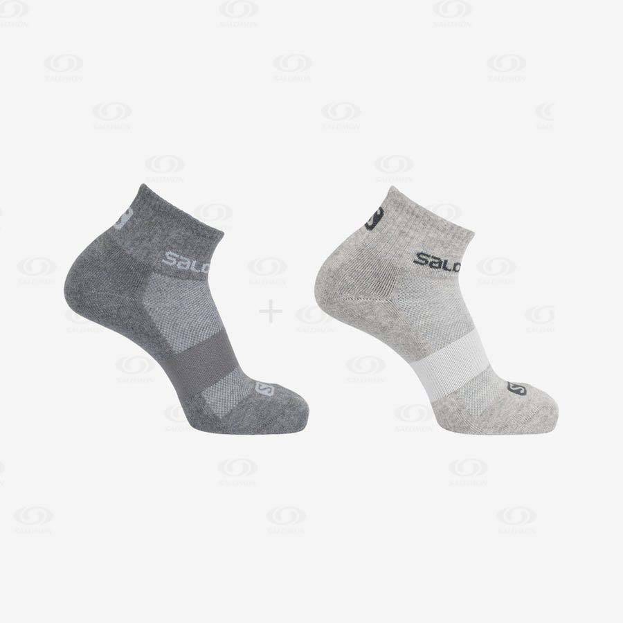 Salomon EVASION 2-PACK Men's Socks Grey | AU-A1136