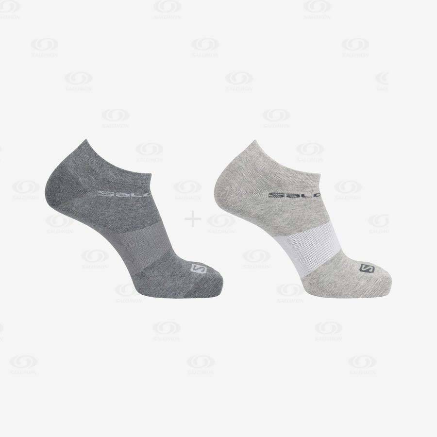 Salomon FESTIVAL 2-PACK Men's Socks Grey | AU-S1863