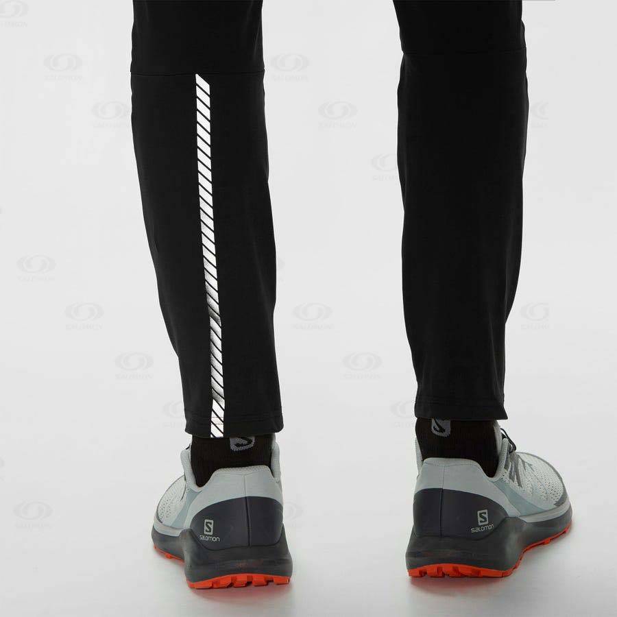 Salomon GORE TEX INFINIUM™ WINDSTOPPER® Men's Running Tights Black | AU-S2045