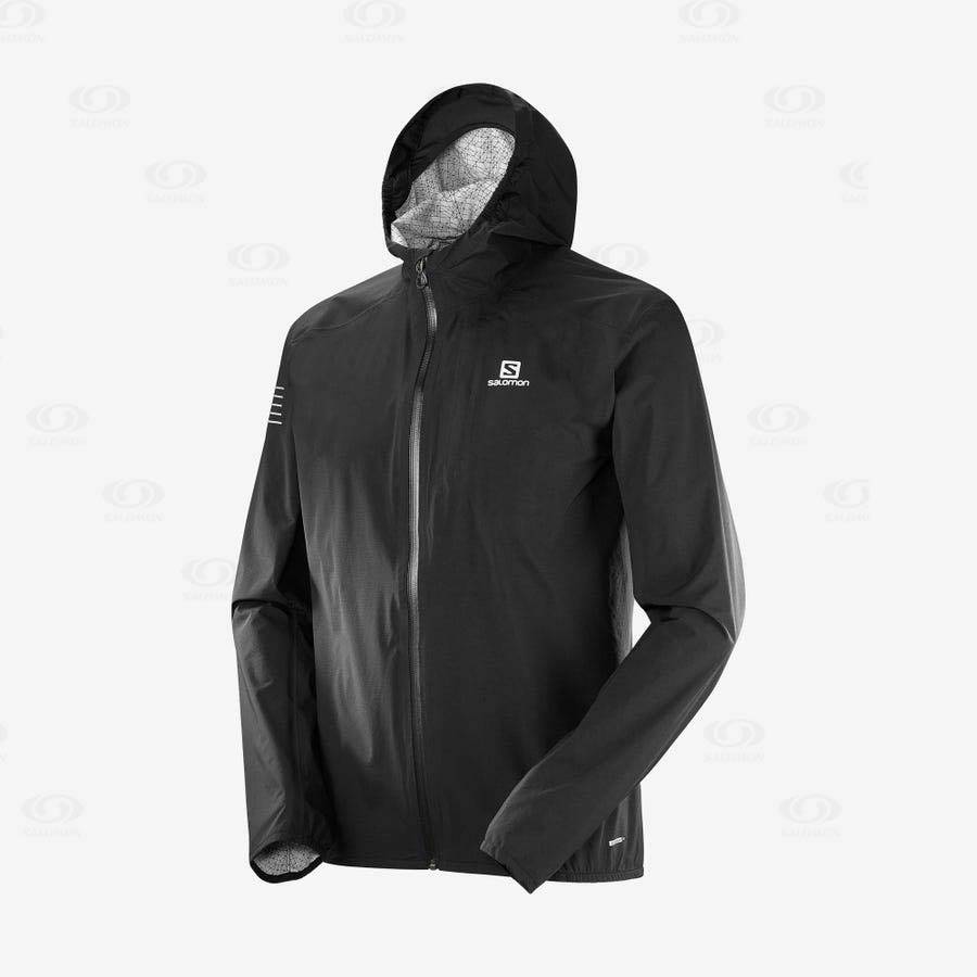 Salomon Jackets BONATTI 2.5L Men\'s Softshell Jackets Black | AU-W1570