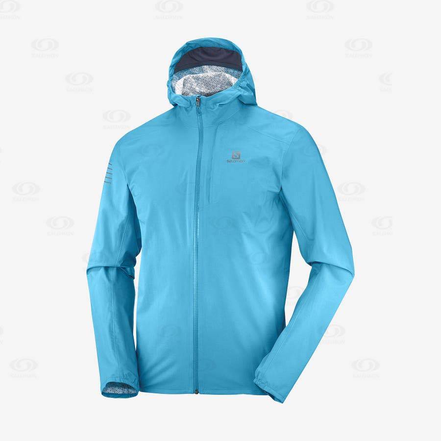 Salomon Jackets BONATTI 2.5L Men\'s Softshell Jackets Blue | AU-W2720