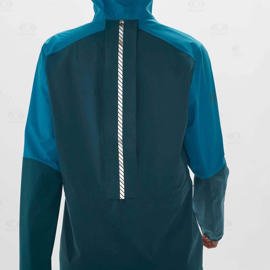 Salomon Jackets BONATTI TRAIL Women's Softshell Jackets Blue | AU-M2532