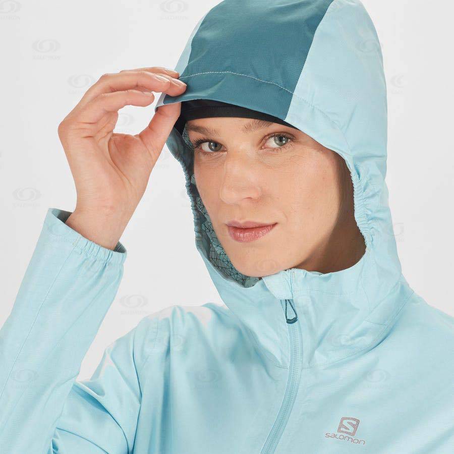 Salomon Jackets BONATTI WATERPROOF Women's Softshell Jackets Mint | AU-S2339