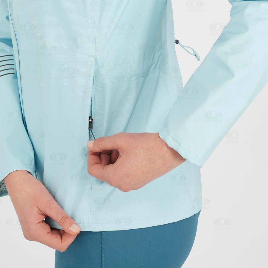 Salomon Jackets BONATTI WATERPROOF Women's Softshell Jackets Mint | AU-S2339