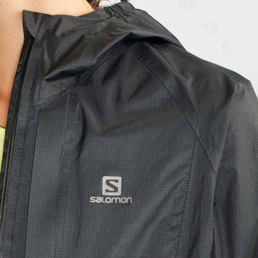 Salomon Jackets BONATTI WATERPROOF Women's Softshell Jackets Black | AU-W3140