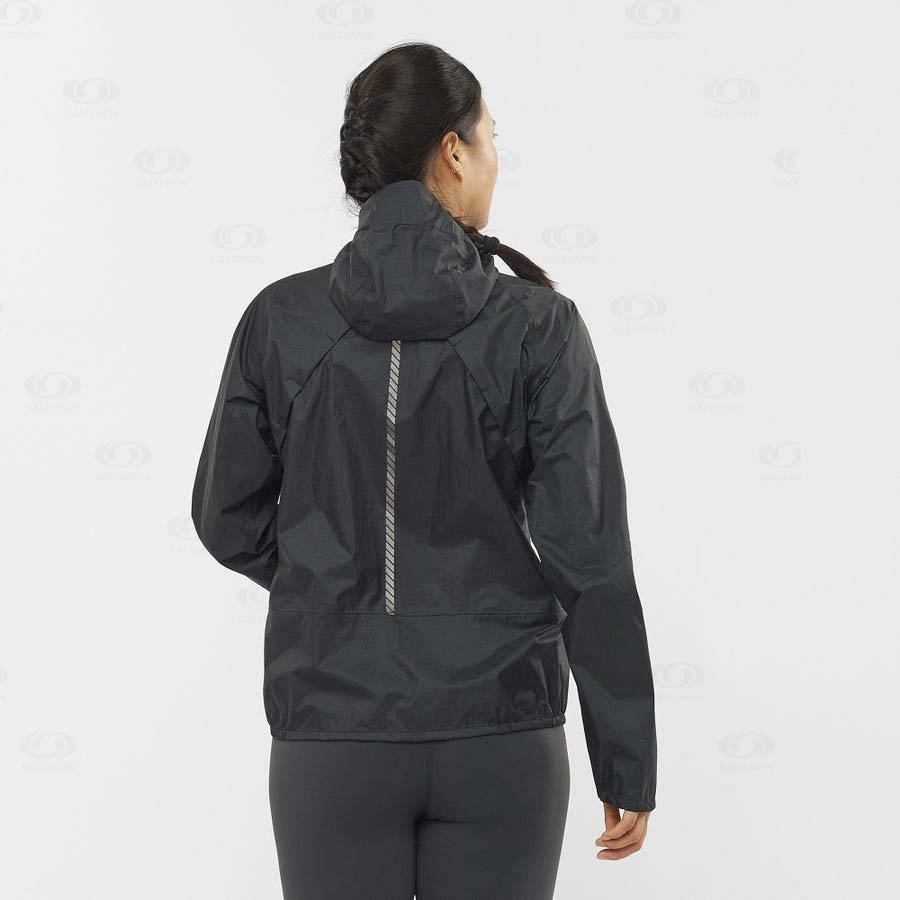 Salomon Jackets BONATTI WATERPROOF Women's Softshell Jackets Black | AU-W3140