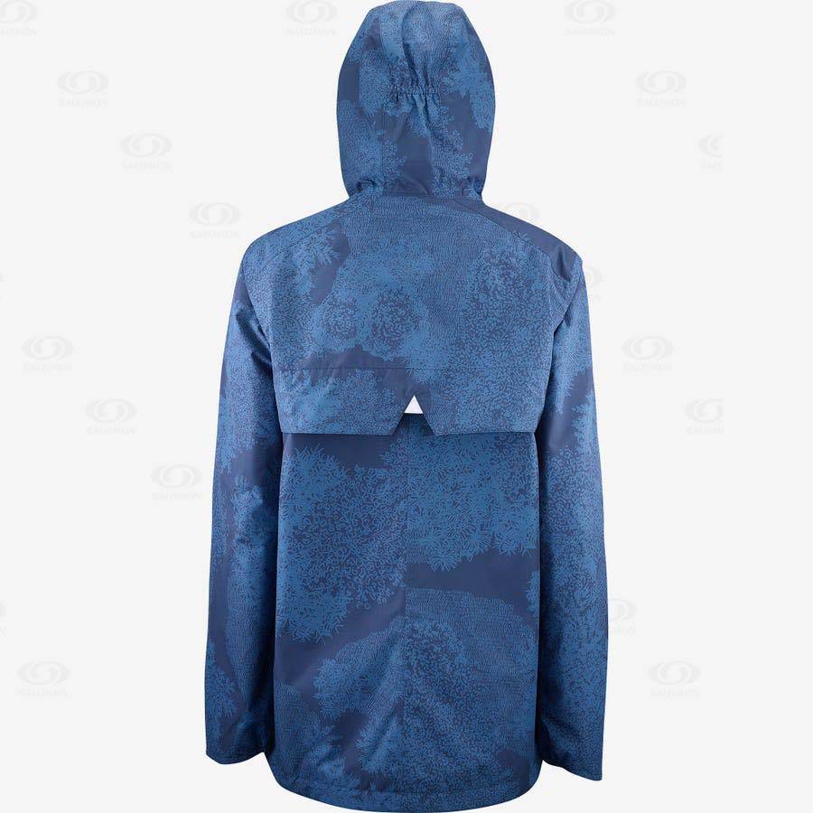 Salomon Jackets COMET WP JKT W Women's Softshell Jackets Blue | AU-L1641