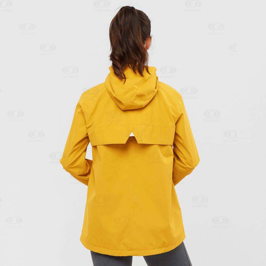 Salomon Jackets COMET WP JKT W Women's Softshell Jackets Yellow | AU-M1839