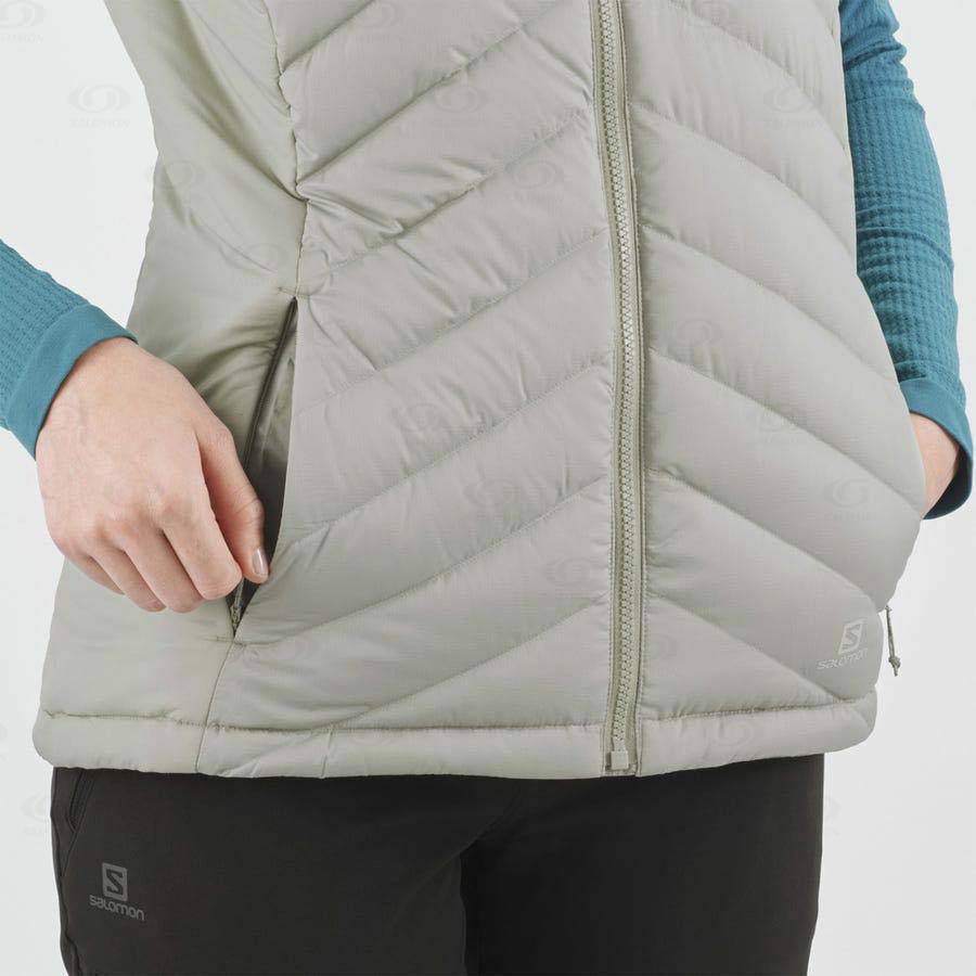 Salomon Jackets ESSENTIAL XWARM DOWN Women's Softshell Jackets Silver | AU-L1207