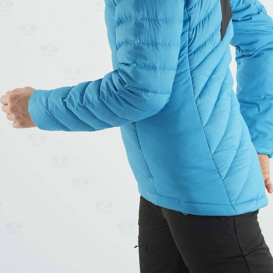 Salomon Jackets ESSENTIAL XWARM DOWN Women's Softshell Jackets Blue | AU-N1498