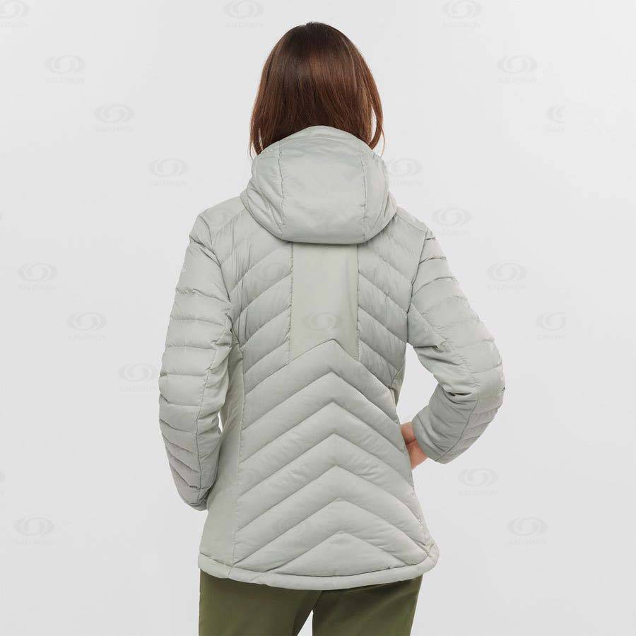 Salomon Jackets ESSENTIAL XWARM DOWN Women's Softshell Jackets White | AU-O2510