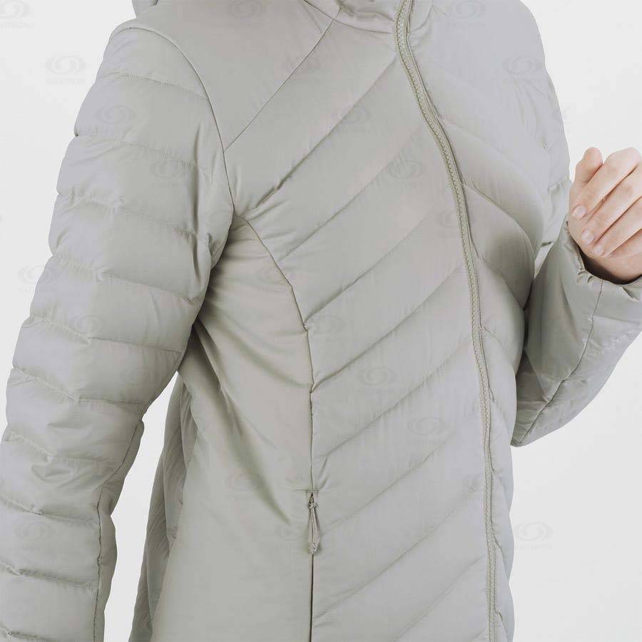 Salomon Jackets ESSENTIAL XWARM DOWN Women's Softshell Jackets White | AU-O2510