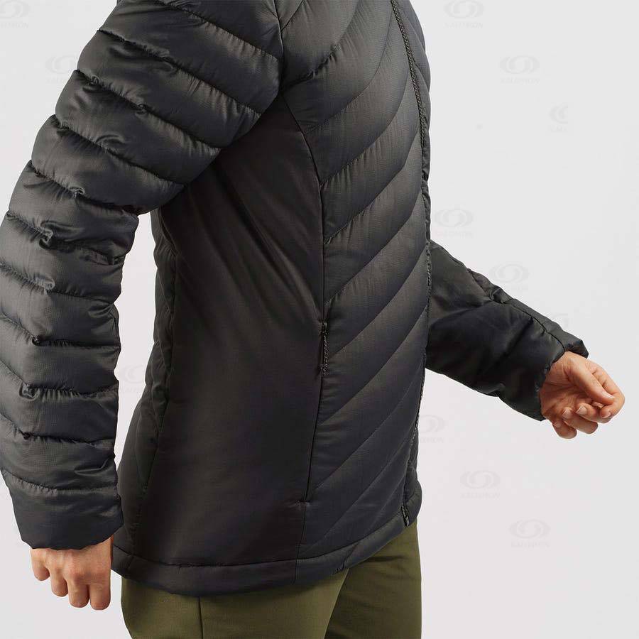 Salomon Jackets ESSENTIAL XWARM DOWN Women's Softshell Jackets Black | AU-W2530