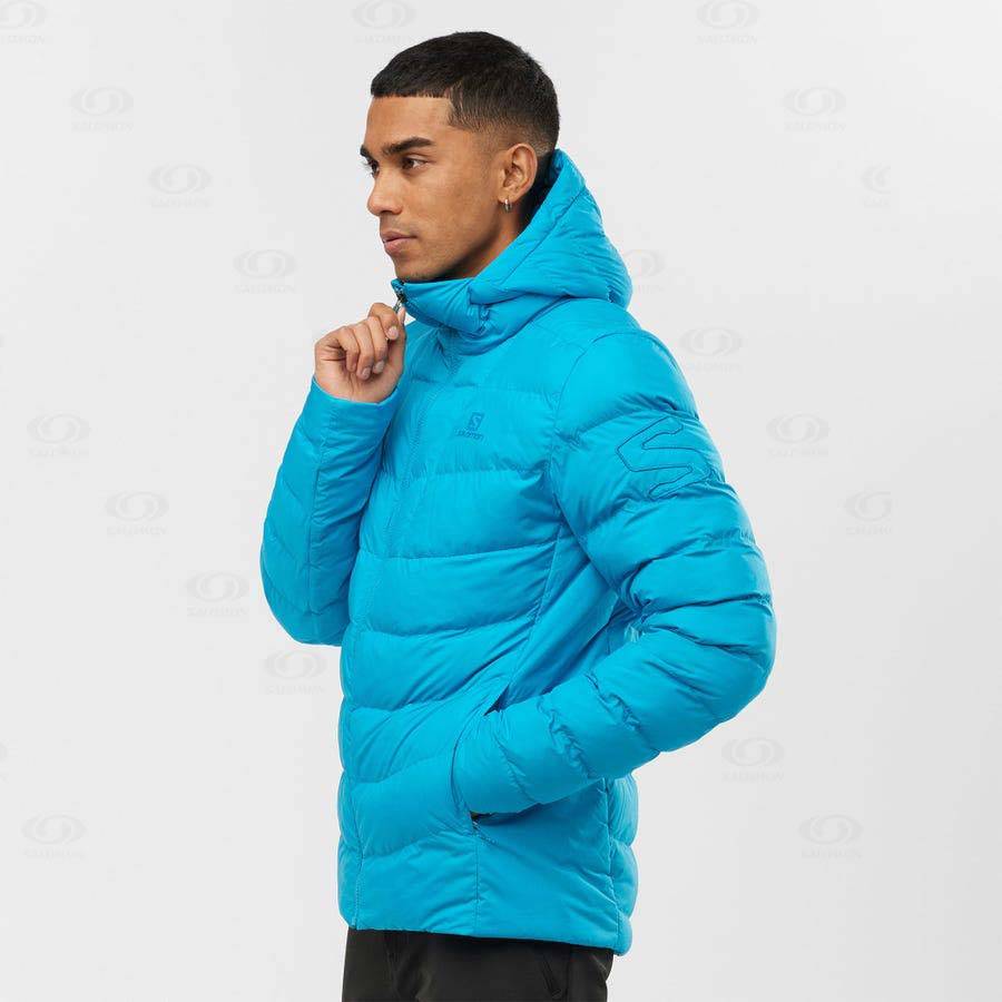 Salomon Jackets ESSENTIAL XWARM INSULATED Men's Softshell Jackets Blue | AU-O1525