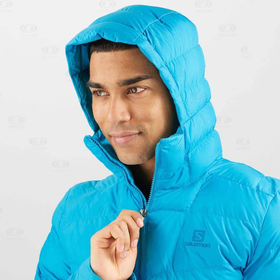 Salomon Jackets ESSENTIAL XWARM INSULATED Men's Softshell Jackets Blue | AU-O1525