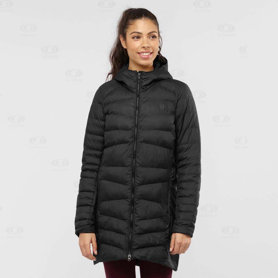 Salomon Jackets ESSENTIAL XWARM LONG Women's Softshell Jackets Black | AU-W1600