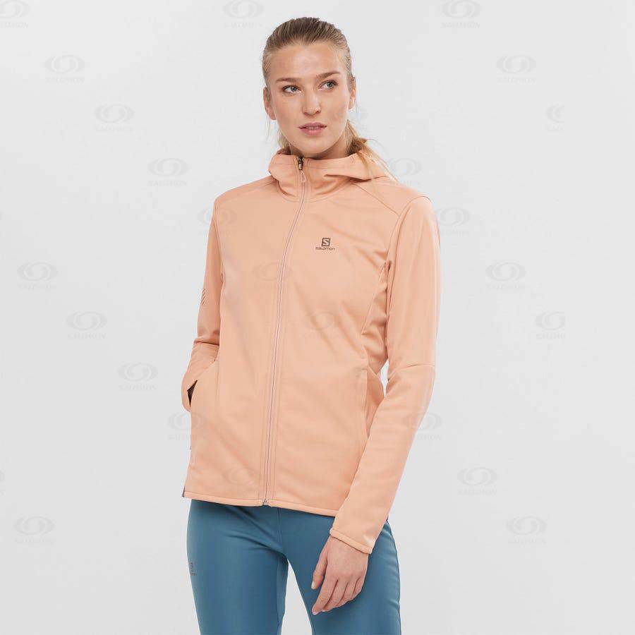 Salomon Jackets GORE TEX INFINIUM™ WINDSTOPPER® Women's Softshell Jackets Pink | AU-O1287