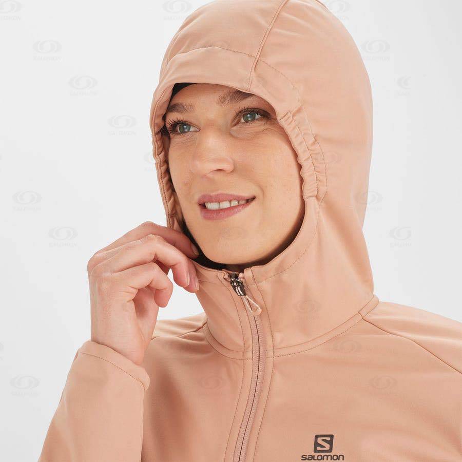 Salomon Jackets GORE TEX INFINIUM™ WINDSTOPPER® Women's Softshell Jackets Pink | AU-O1287