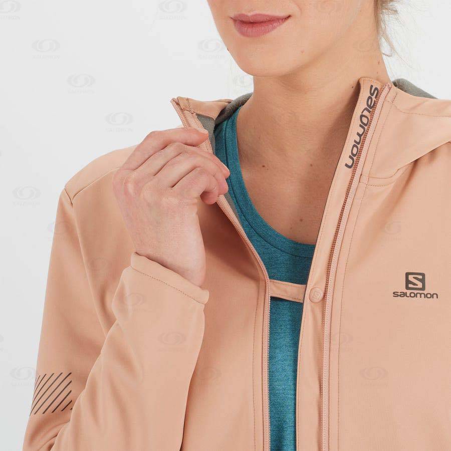 Salomon Jackets GORE TEX INFINIUM™ WINDSTOPPER® Women's Softshell Jackets Pink | AU-O1287