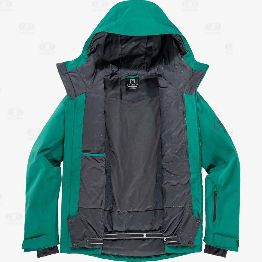 Salomon Jackets HIGHLAND Men's Softshell Jackets Green | AU-A1332