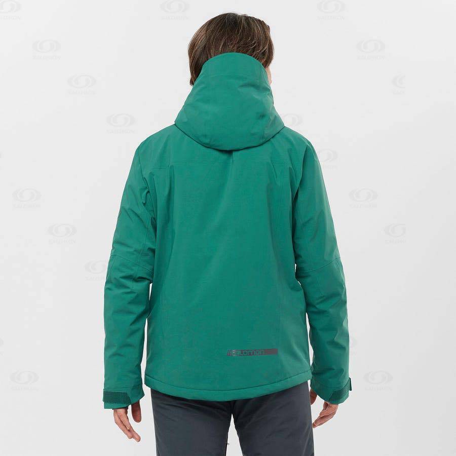 Salomon Jackets HIGHLAND Men's Softshell Jackets Green | AU-A1332