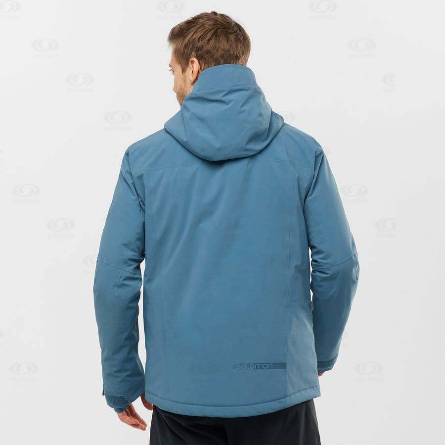 Salomon Jackets HIGHLAND Men's Softshell Jackets Blue | AU-O2272