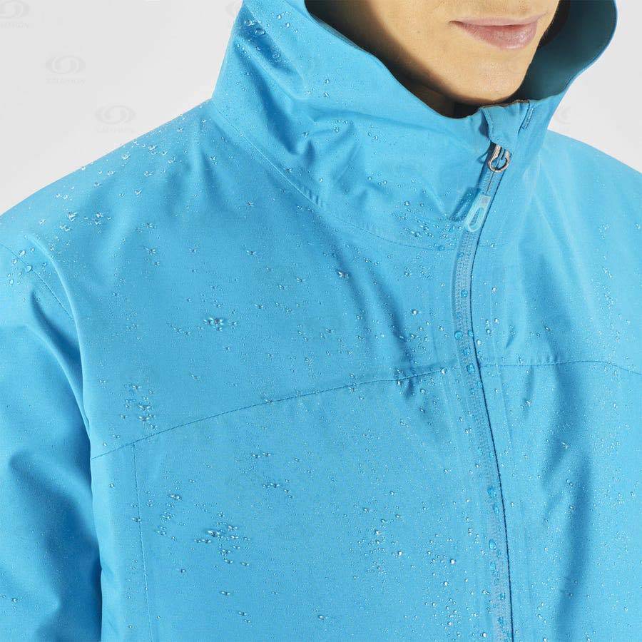 Salomon Jackets OUTLINE GORE-TEX 2.5L Women's Softshell Jackets Blue | AU-N1127