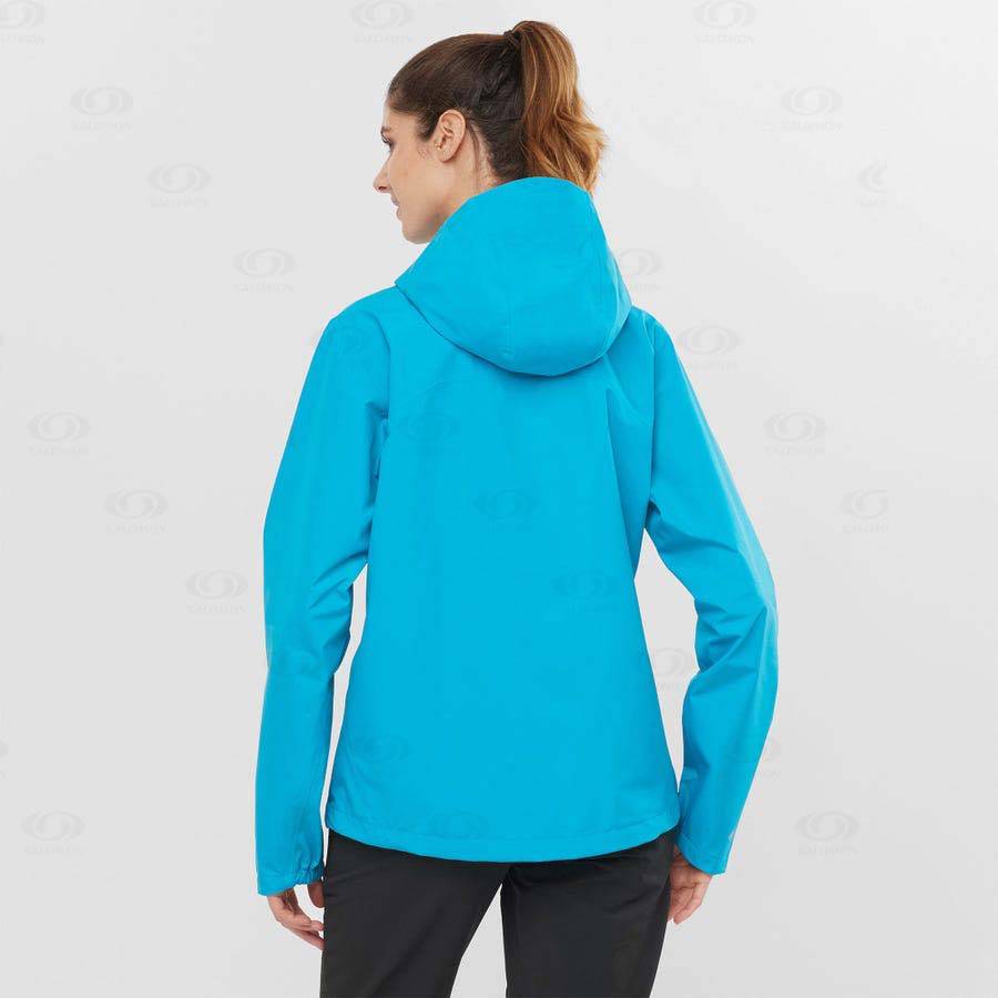 Salomon Jackets OUTLINE GORE-TEX 2.5L Women's Softshell Jackets Blue | AU-N1127