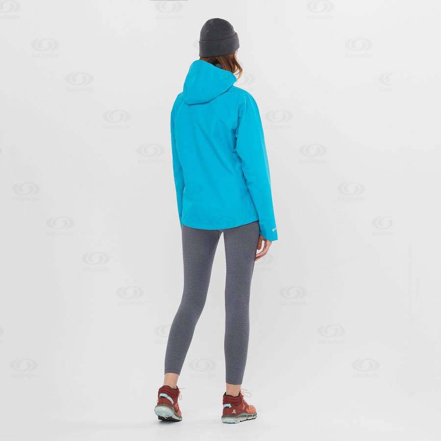 Salomon Jackets OUTLINE GORE-TEX 2.5L Women's Softshell Jackets Blue | AU-N1127