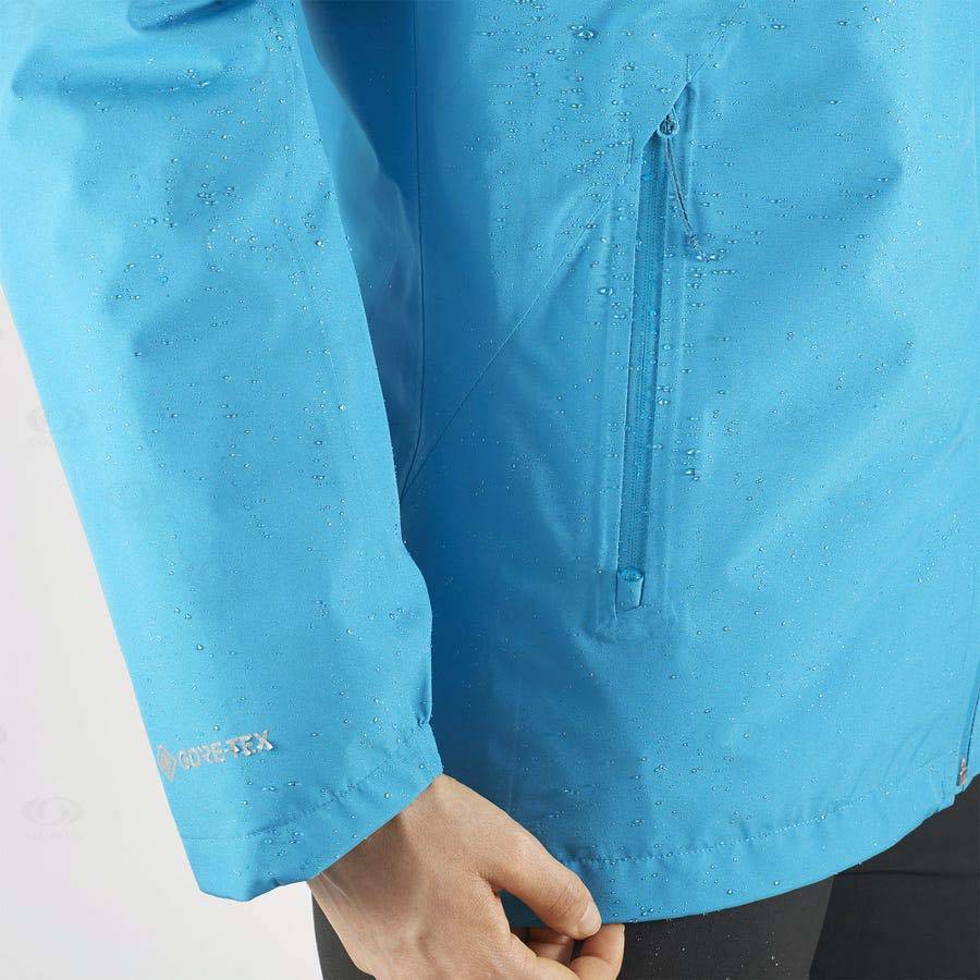 Salomon Jackets OUTLINE GORE-TEX 2.5L Women's Softshell Jackets Blue | AU-N1127