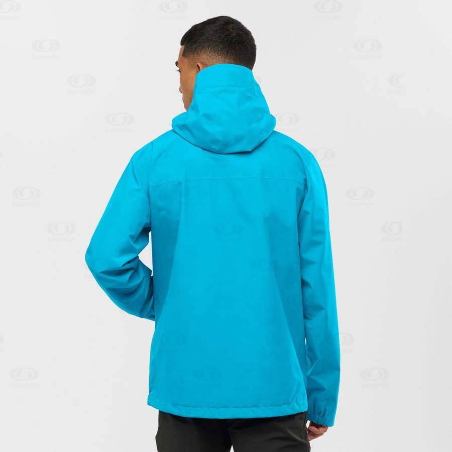 Salomon Jackets OUTLINE GORE-TEX 2.5 LAYERS Men's Softshell Jackets Blue | AU-L1319