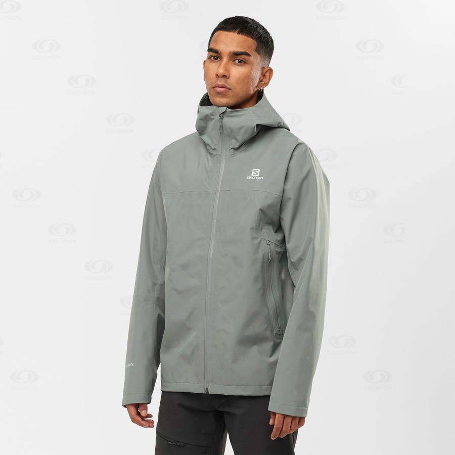 Salomon Jackets OUTLINE GORE-TEX 2.5 LAYERS Men's Softshell Jackets Olive | AU-S2472