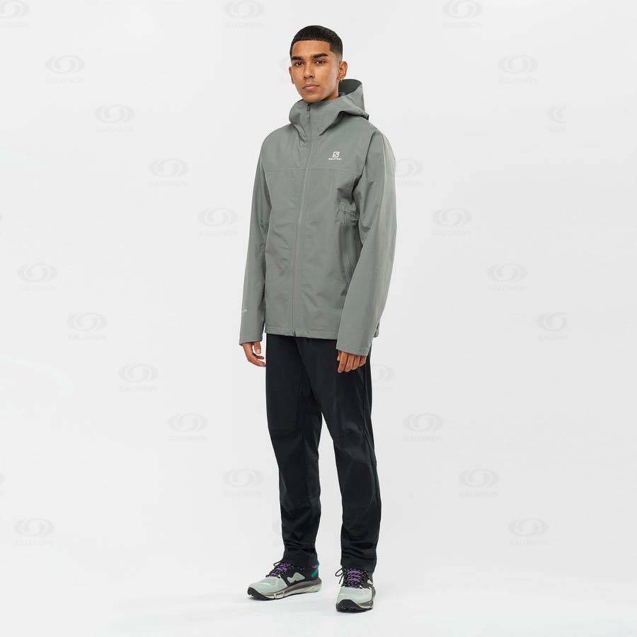 Salomon Jackets OUTLINE GORE-TEX 2.5 LAYERS Men's Softshell Jackets Olive | AU-S2472