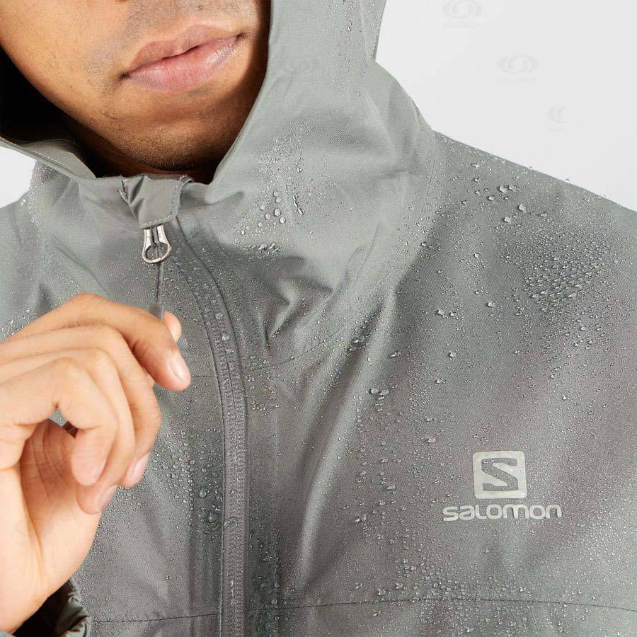 Salomon Jackets OUTLINE GORE-TEX 2.5 LAYERS Men's Softshell Jackets Olive | AU-S2472