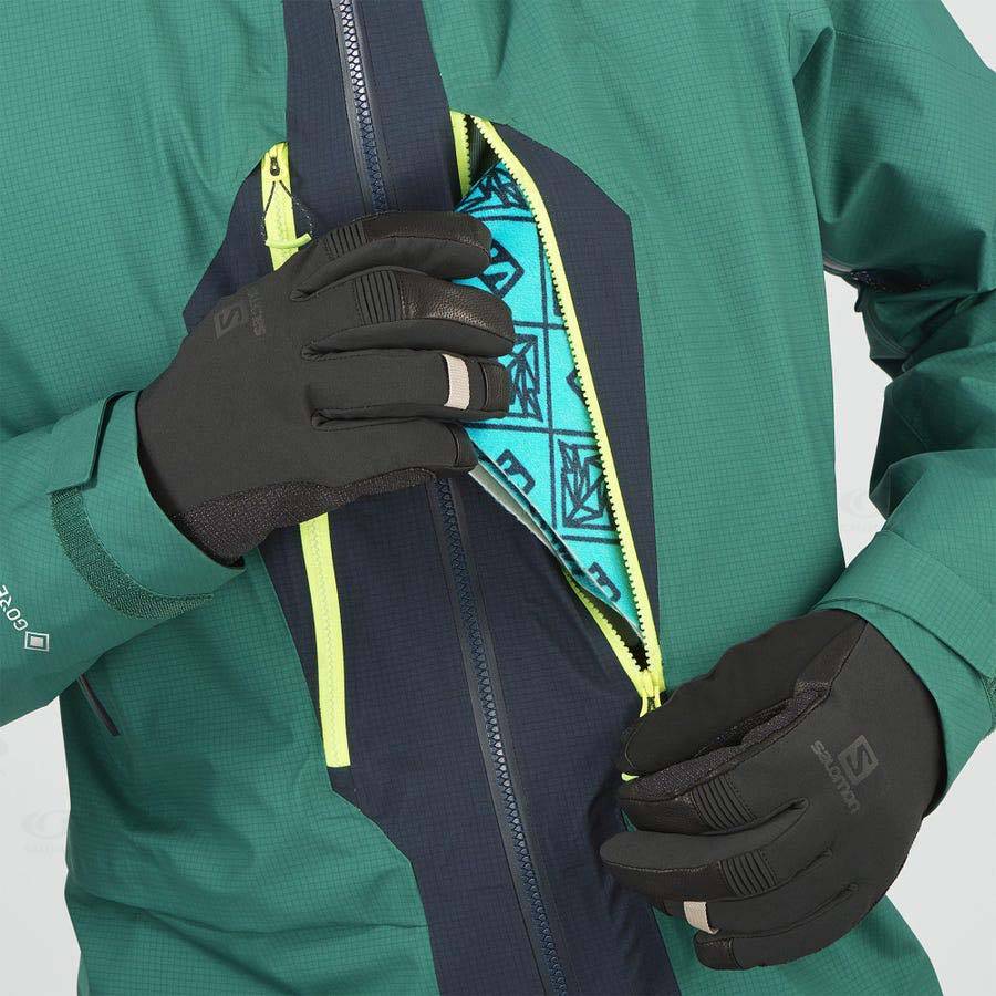 Salomon Jackets OUTPEAK GORE-TEX 3L Men's Softshell Jackets Green | AU-M1468