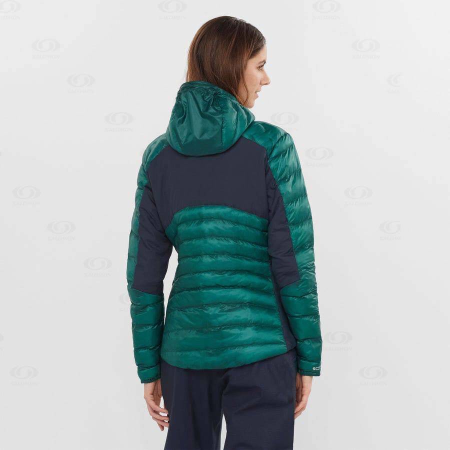 Salomon Jackets OUTPEAK PRIMALOFT Women's Softshell Jackets Green | AU-L1298