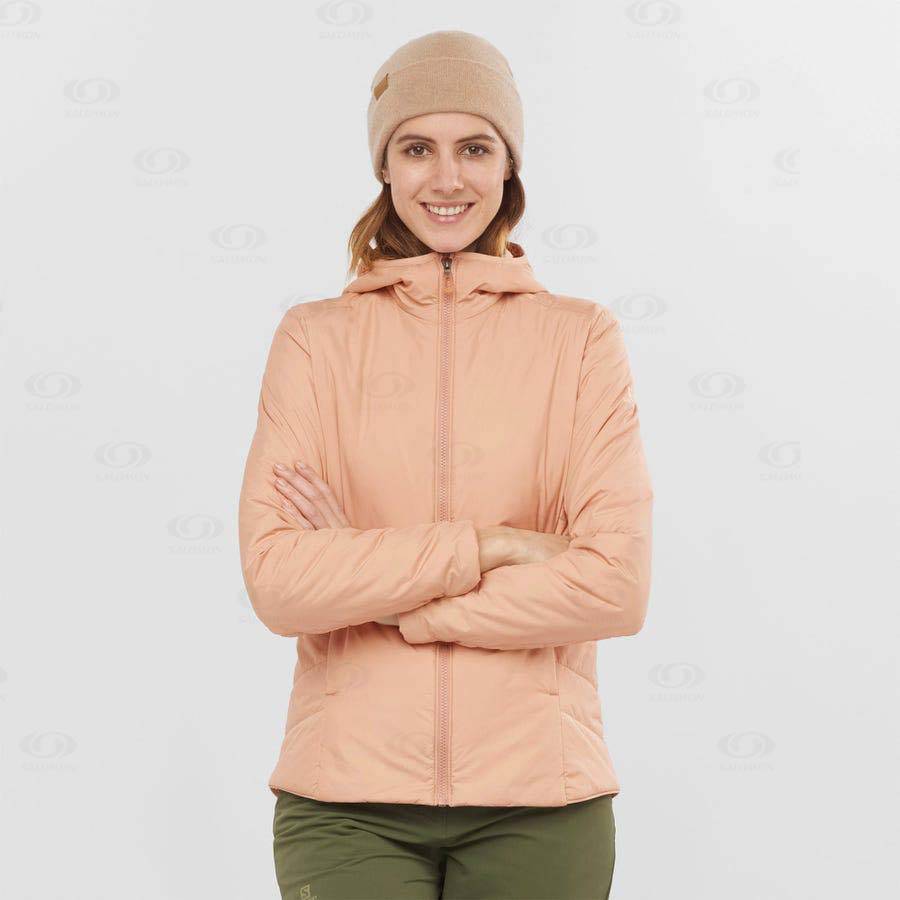 Salomon Jackets OUTRACK INSULATED Women's Softshell Jackets Pink | AU-L2180