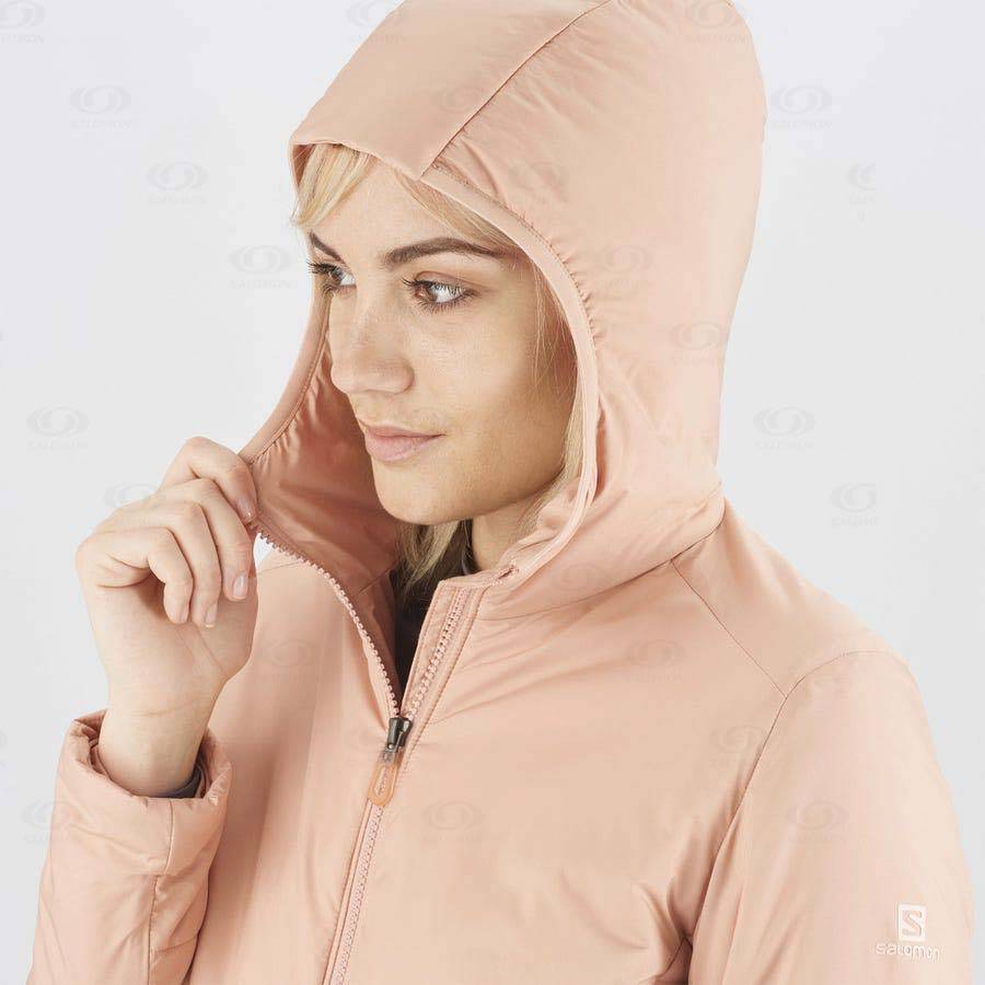 Salomon Jackets OUTRACK INSULATED Women's Softshell Jackets Pink | AU-L2180