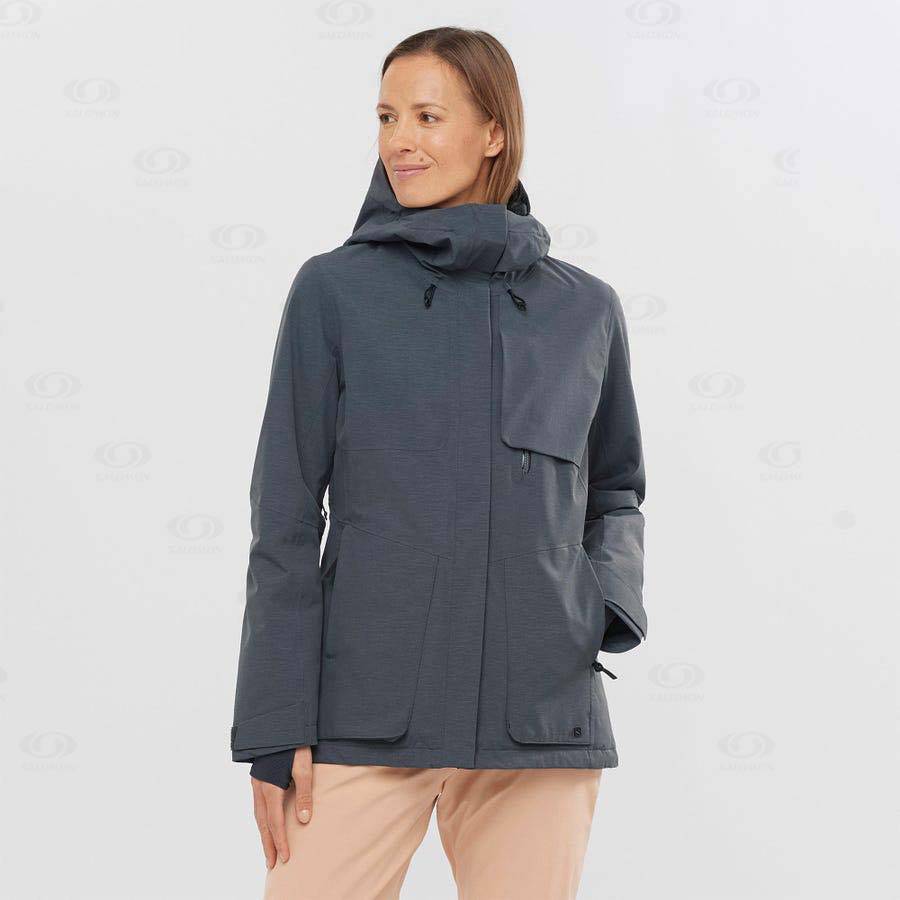 Salomon Jackets PROOF LIGHT Women's Softshell Jackets Black | AU-O1026