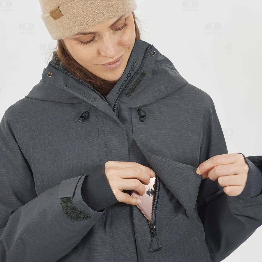 Salomon Jackets PROOF LIGHT Women's Softshell Jackets Black | AU-O1026