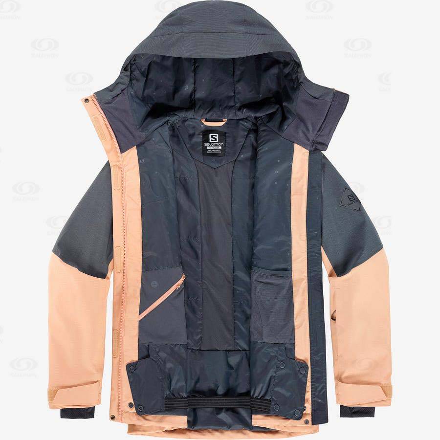 Salomon Jackets PROOF LIGHT Women's Softshell Jackets Brown | AU-O2505