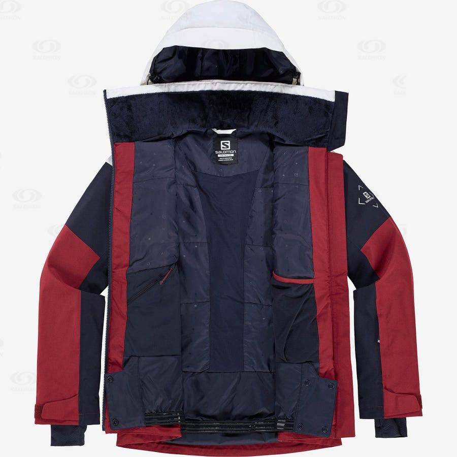 Salomon Jackets SLALOM Women's Softshell Jackets Red | AU-S1212