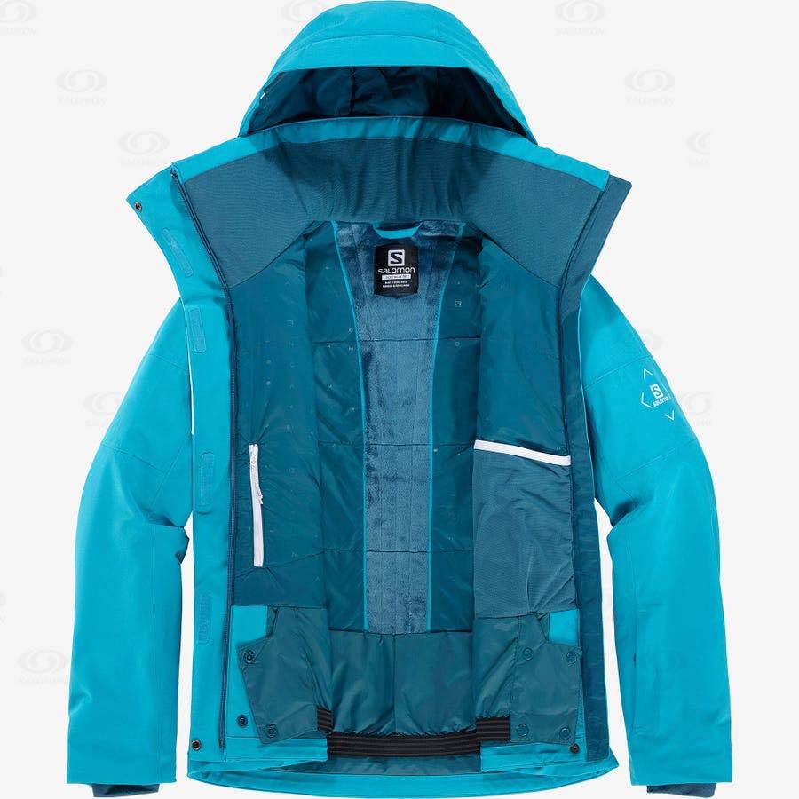 Salomon Jackets SPEED Women's Softshell Jackets Blue | AU-A1115